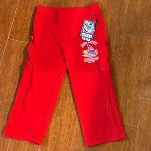 Mudd Bright Red Cargo Pants with Nautical Patch